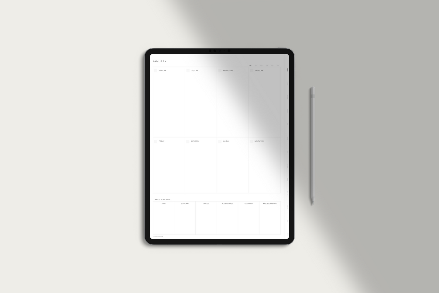 Elite Lookbook Digital Planner by Chasing Dewdrops