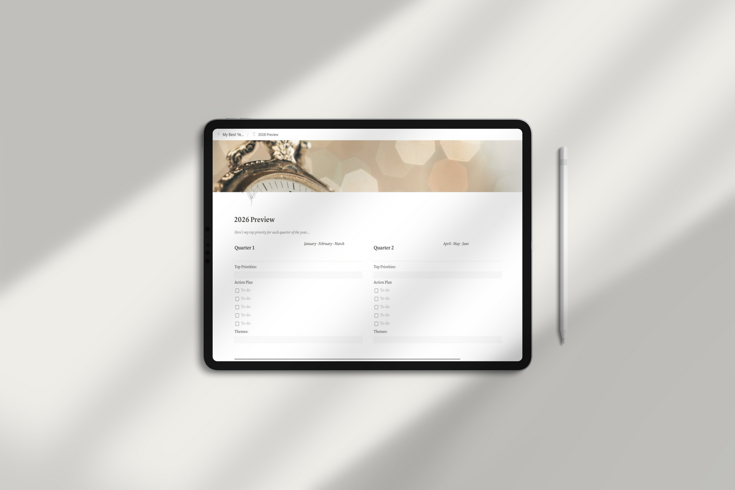 Life Planner Notion Template by Chasing Dewdrops