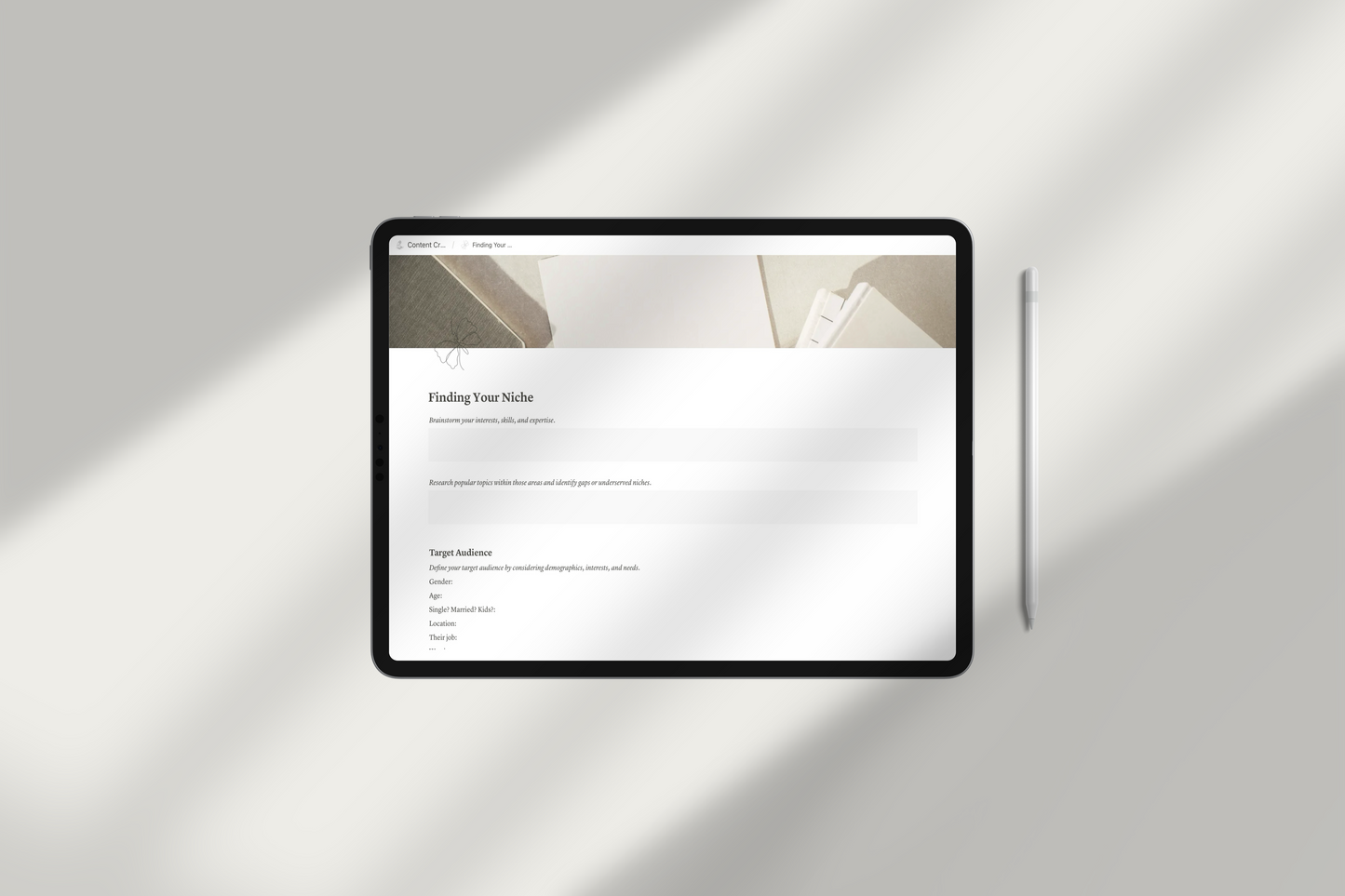 Content Creators’ Business Notion Template by Chasing Dewdrops
