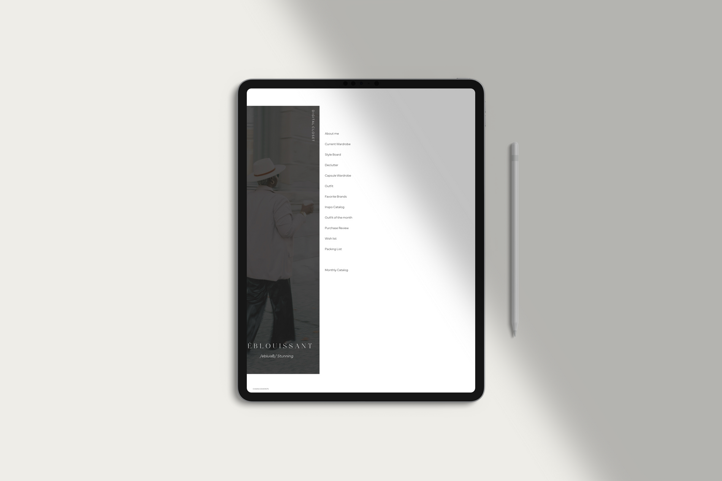 Elite Lookbook Digital Planner by Chasing Dewdrops