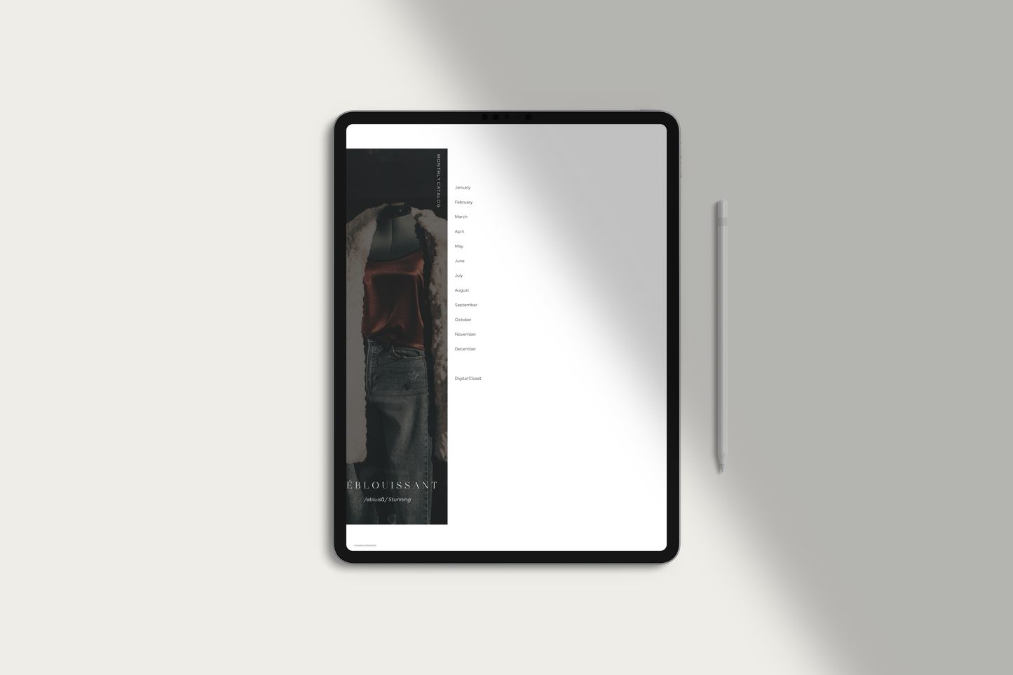 Elite Lookbook Digital Planner by Chasing Dewdrops