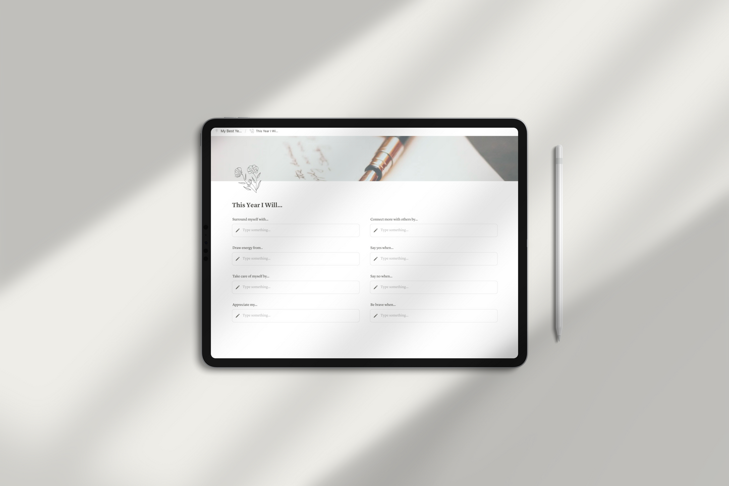 Life Planner Notion Template by Chasing Dewdrops