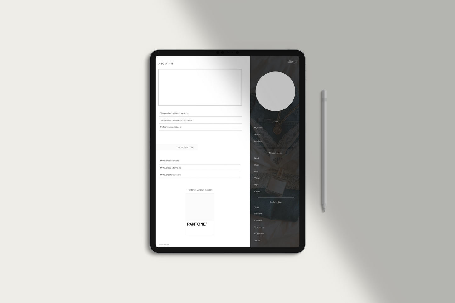 Elite Lookbook Digital Planner by Chasing Dewdrops