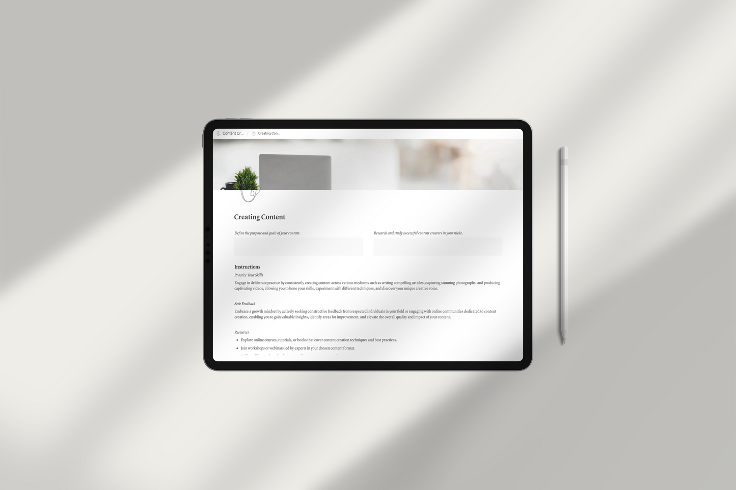 Content Creators’ Business Notion Template by Chasing Dewdrops