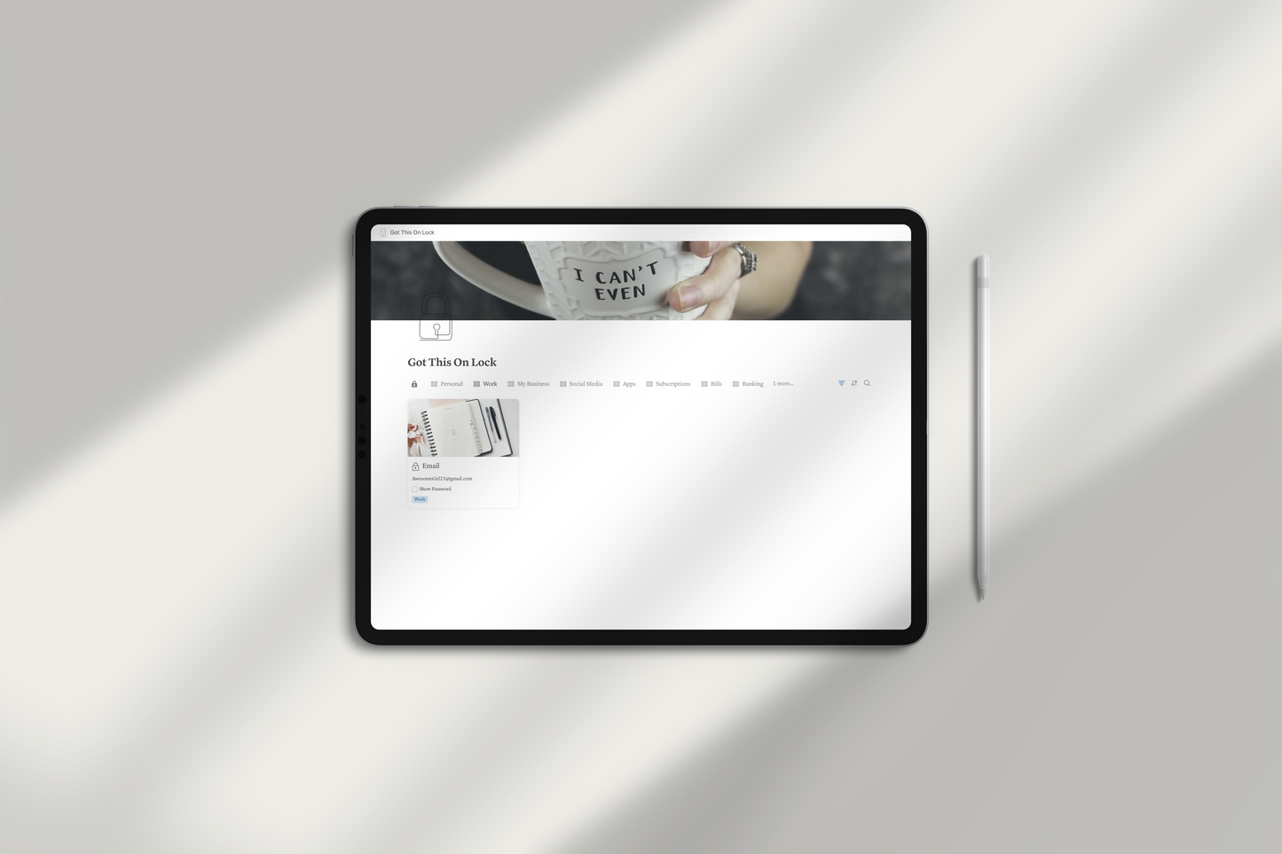 Password Tracker Notion Template by Chasing Dewdrops