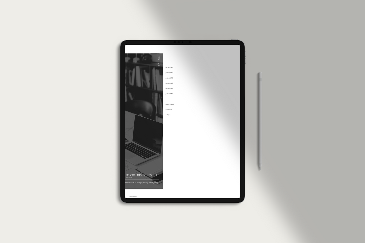 Undated Productivity Digital Planner by Chasing Dewdrops