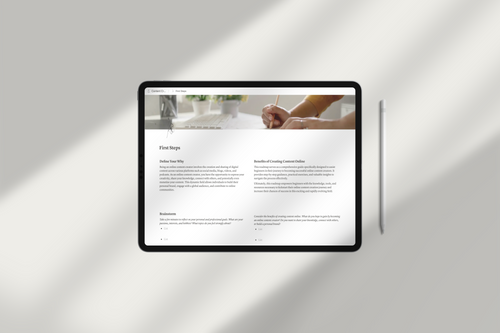 Content Creators’ Business Notion Template by Chasing Dewdrops