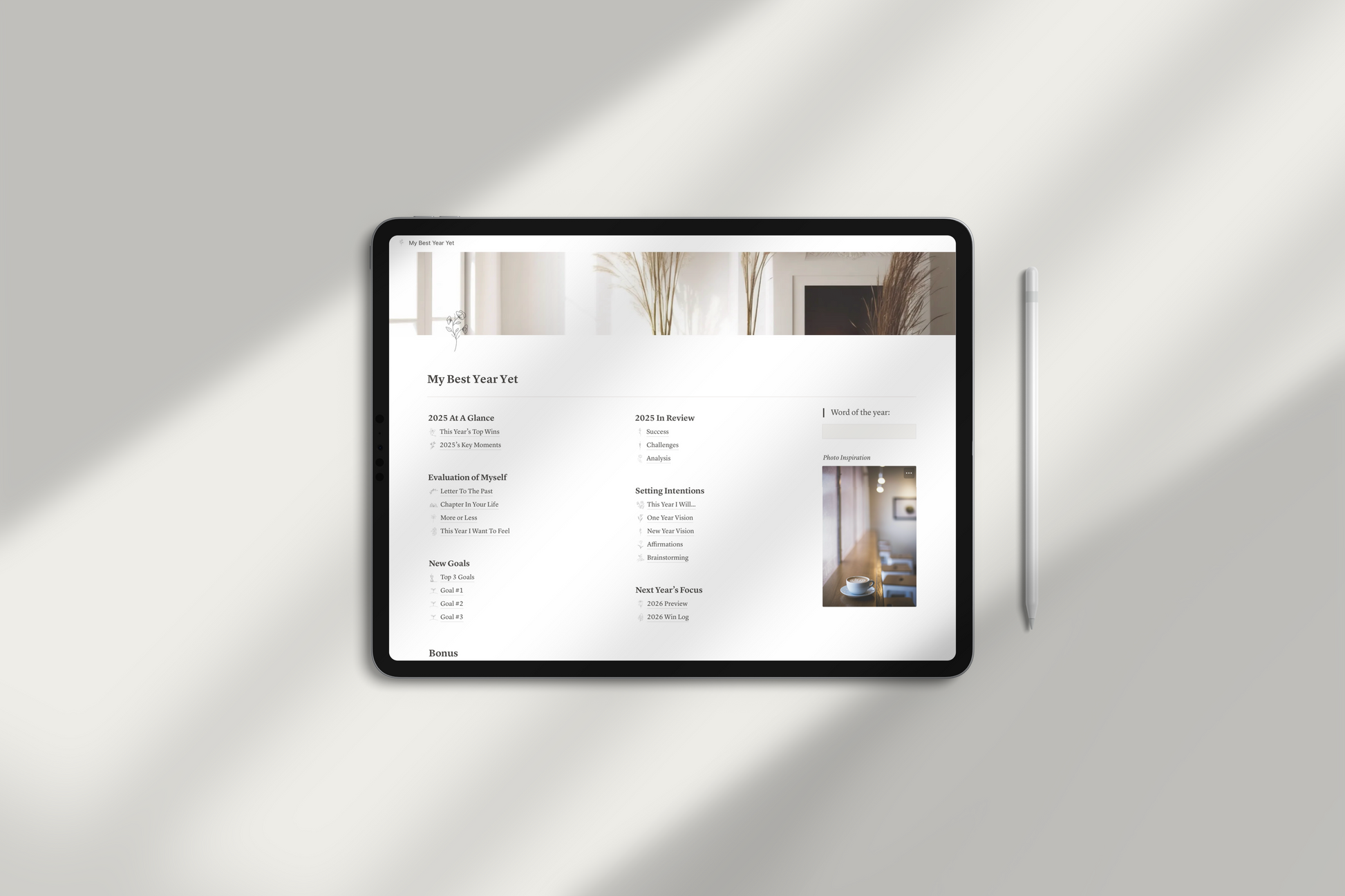 Life Planner Notion Template by Chasing Dewdrops