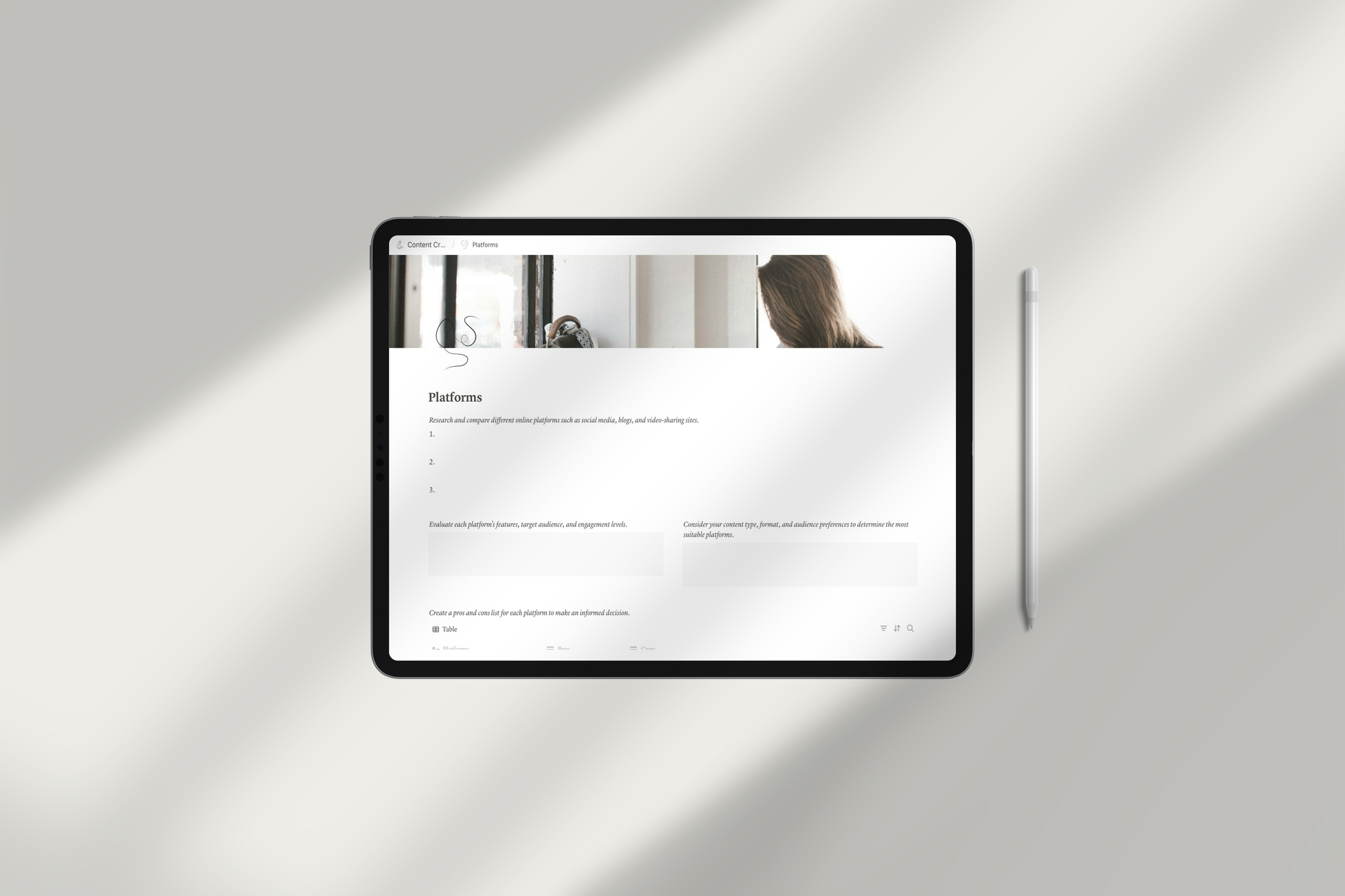 Content Creators’ Business Notion Template by Chasing Dewdrops