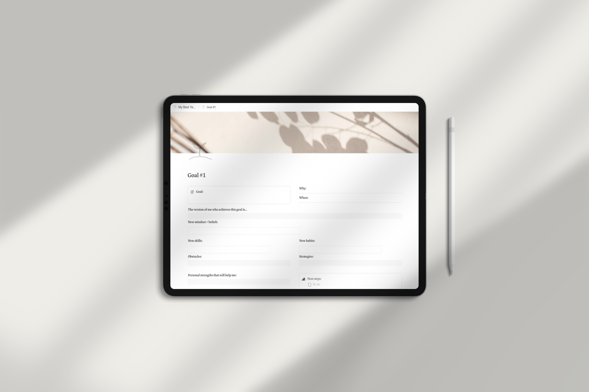 Life Planner Notion Template by Chasing Dewdrops