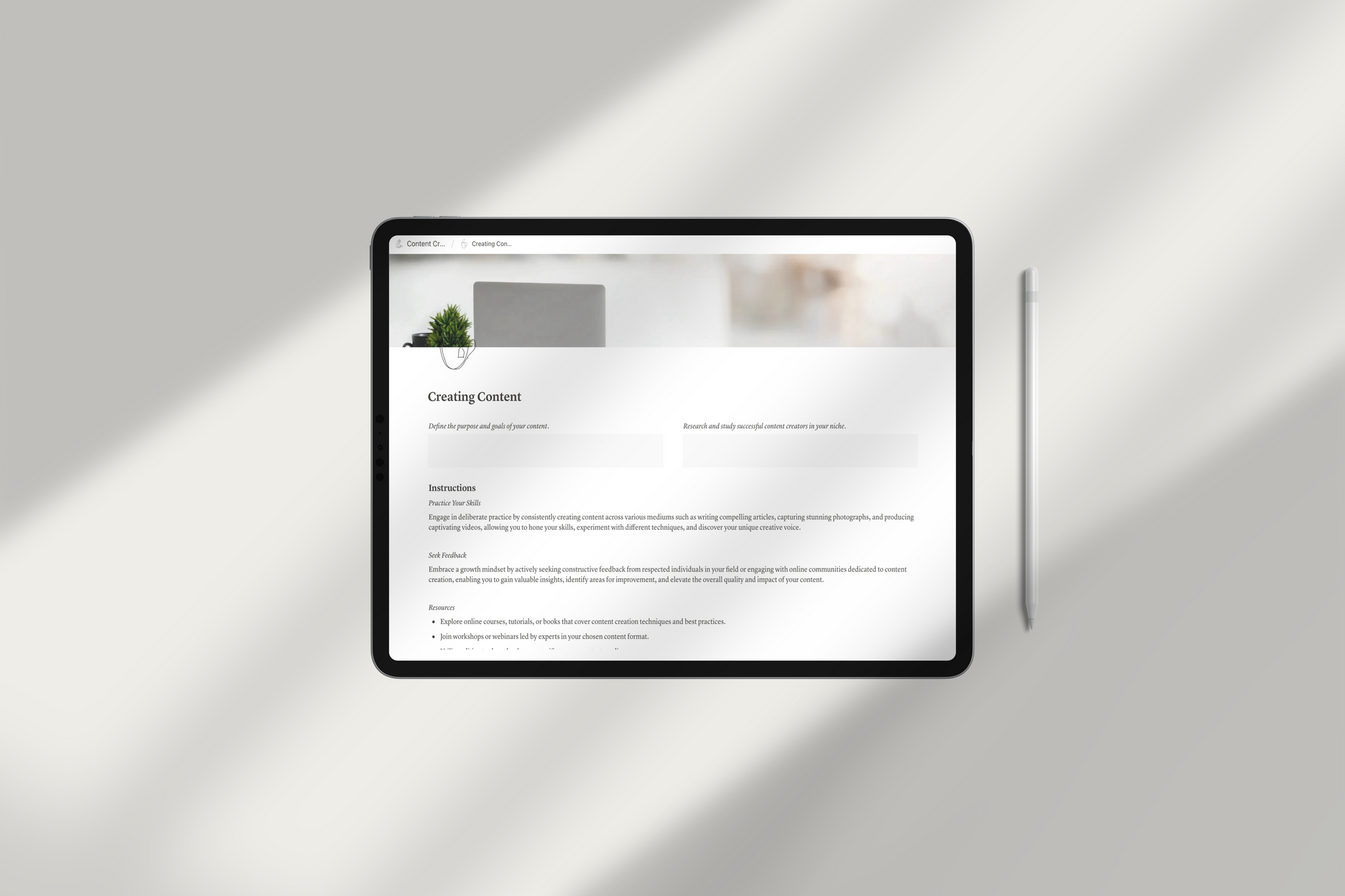 Content Creators’ Business Notion Template by Chasing Dewdrops
