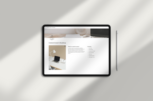 Content Creators’ Business Notion Template by Chasing Dewdrops